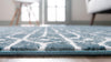 Garden Maze Retreat Collection Area Rug -  Mazeview Runner Blue  lifestyle 64