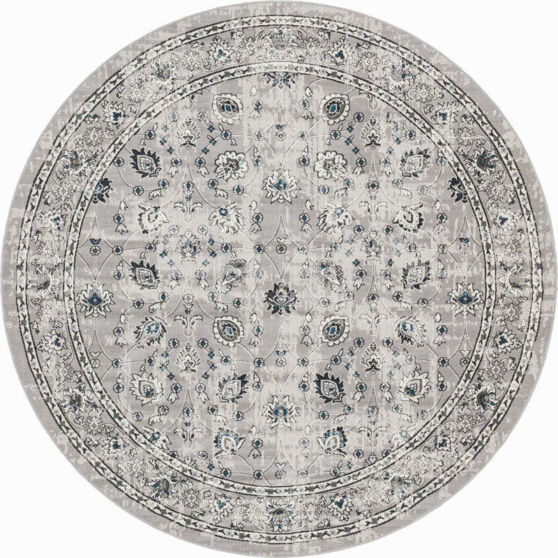 Copenhagen Comfort Collection Area Rug - Frederiksberg Round Gray  lifestyle 28