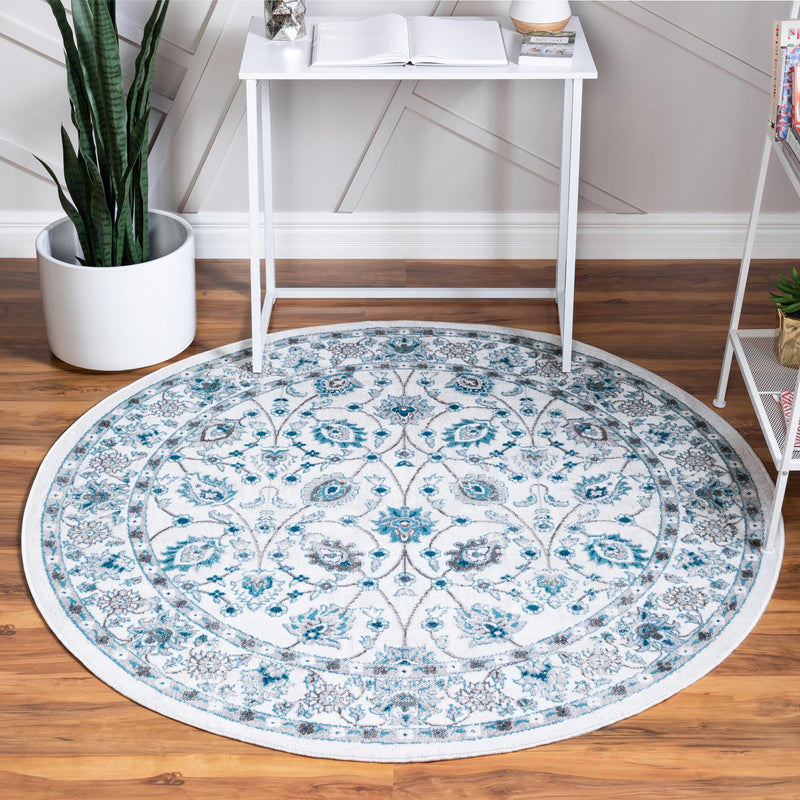 Copenhagen Comfort Collection Area Rug - Frederiksberg Round Ivory  lifestyle 30