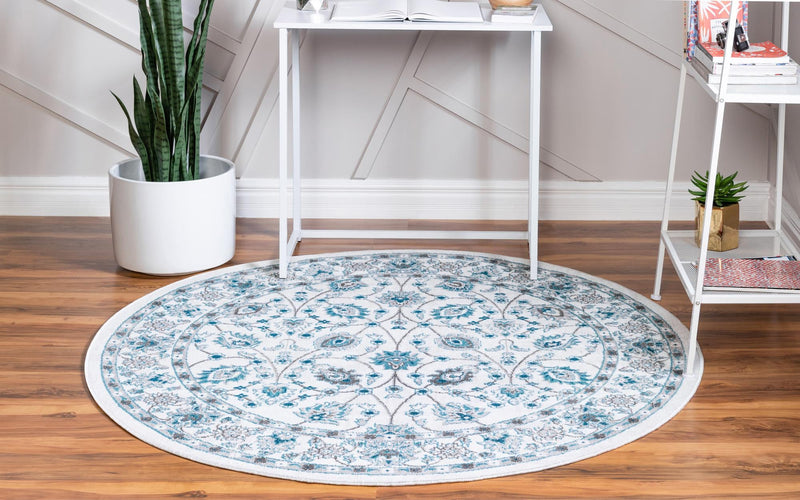 Copenhagen Comfort Collection Area Rug - Frederiksberg Round Ivory  lifestyle 38