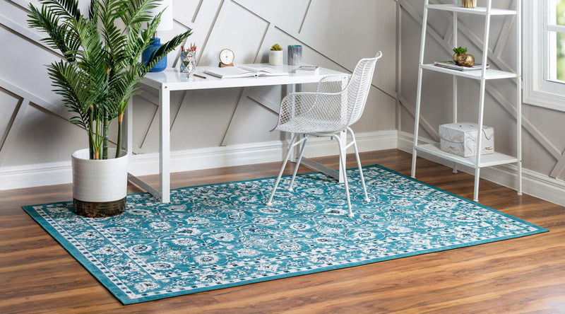 Copenhagen Comfort Collection Area Rug - Frederiksberg Rectangle Blue  lifestyle 9