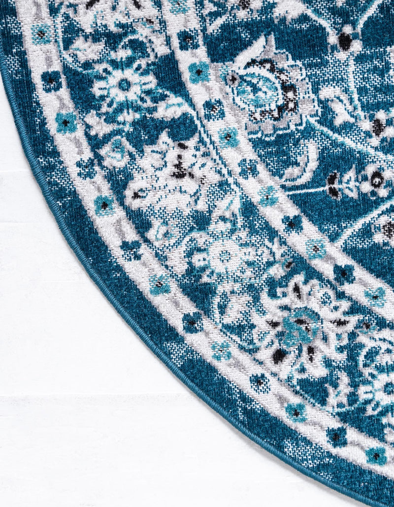 Copenhagen Comfort Collection Area Rug - Frederiksberg Round Blue  lifestyle 67