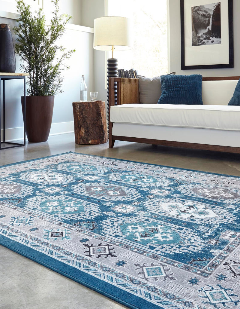 Copenhagen Comfort Collection Area Rug -  Sønderborg Rectangle Blue  lifestyle 6