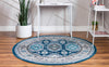 Copenhagen Comfort Collection Area Rug -  Sønderborg Round Blue  lifestyle 38