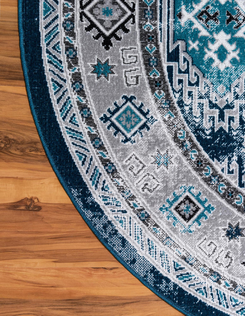 Copenhagen Comfort Collection Area Rug -  Sønderborg Round Blue  lifestyle 52