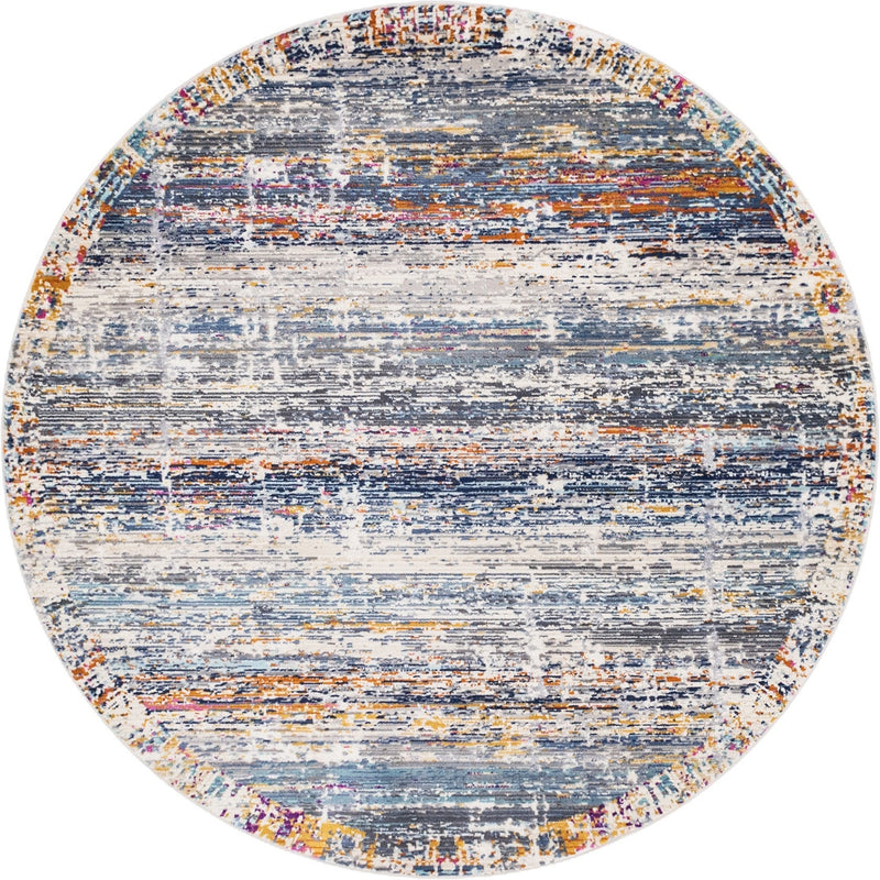 Santa Monica Sands Collection Area Rug -  Palisades Round Multi  lifestyle 16