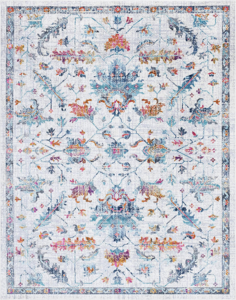 Prague Tapestry Collection Area Rug -  Moravia Rectangle Ivory Main