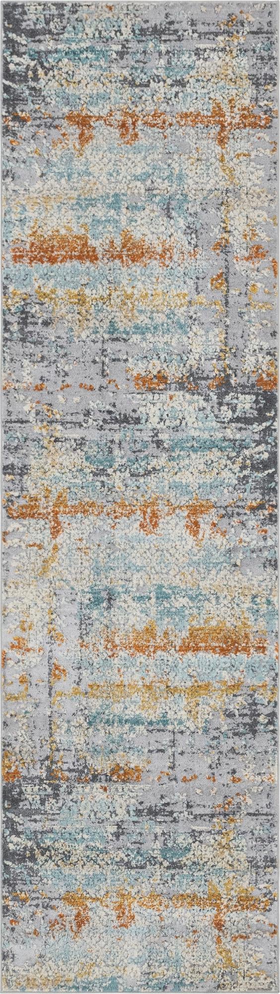 Prague Tapestry Collection Area Rug -  Hradcany Runner Gray  lifestyle 16