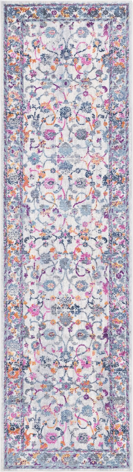 Prague Tapestry Collection Area Rug -  Vysehrad Runner Ivory  lifestyle 19