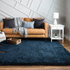 Eternal Plush Oasis Collection Area Rug -  Tranquility (Cobalt) Square Cobalt  lifestyle 5