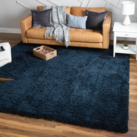 Eternal Plush Oasis Collection Area Rug -  Tranquility (Cobalt)