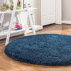 Eternal Plush Oasis Collection Area Rug -  Tranquility (Cobalt) Round Cobalt  lifestyle 6