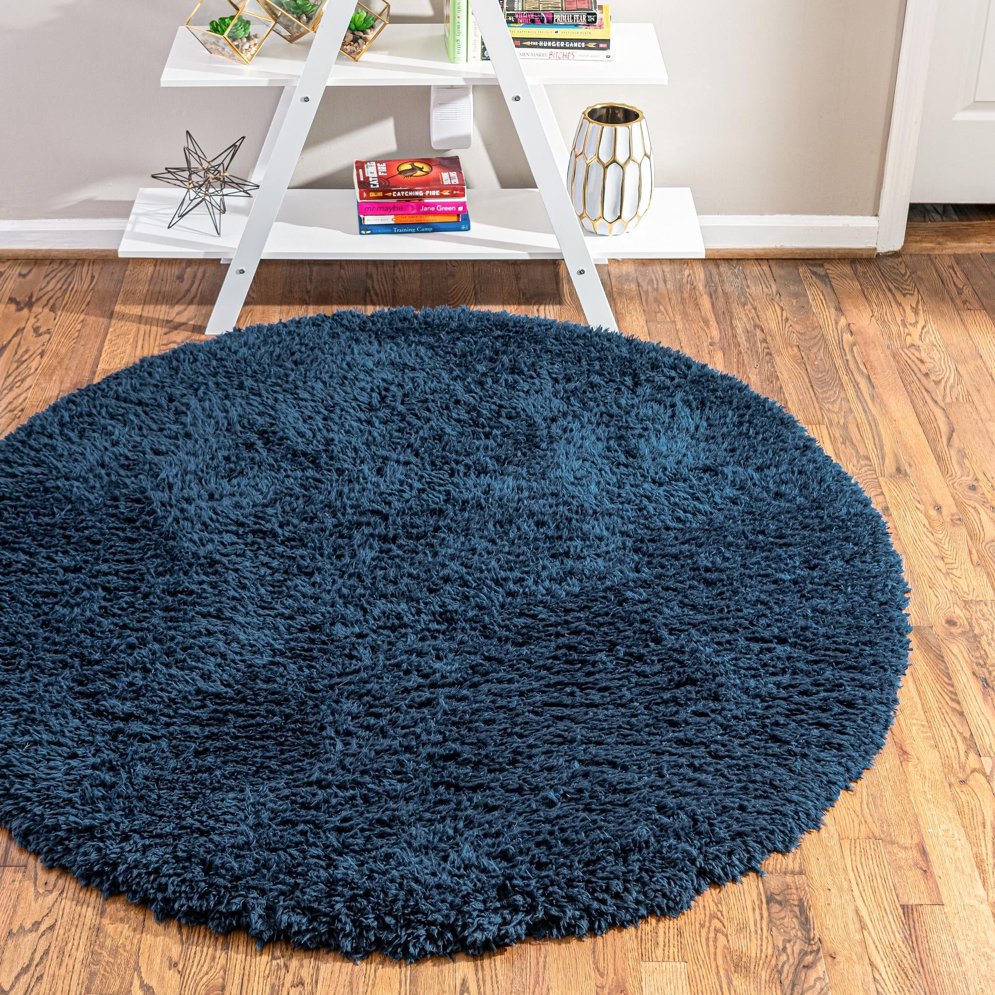 Eternal Plush Oasis Collection Area Rug -  Tranquility (Cobalt)