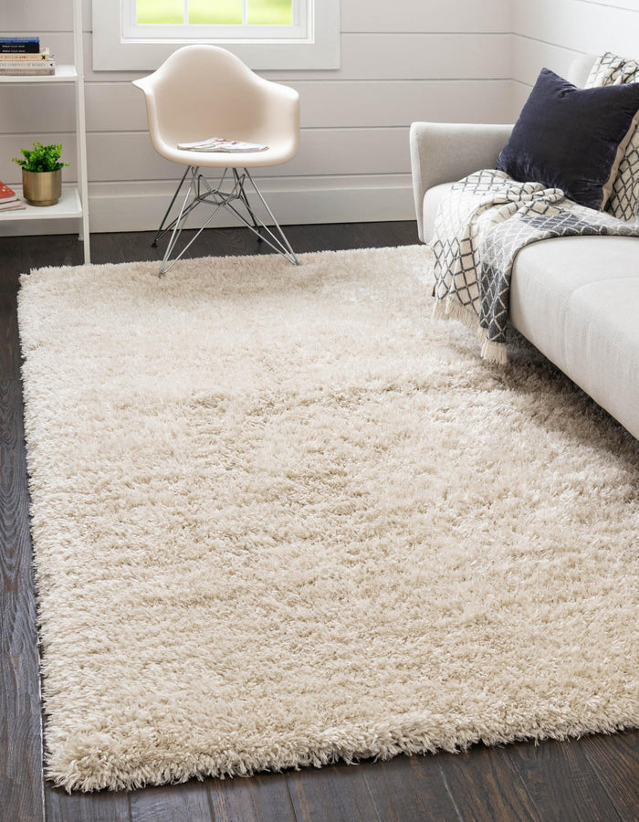 Eternal Plush Oasis Collection Area Rug -  Tranquility (Linen) Rectangle Linen  lifestyle 2