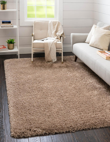 Eternal Plush Oasis Collection Area Rug -  Tranquility (Khaki)