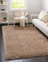 Eternal Plush Oasis Collection Area Rug -  Tranquility (Khaki)