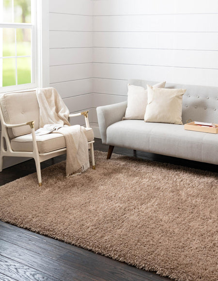 Eternal Plush Oasis Collection Area Rug -  Tranquility (Khaki)