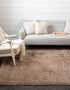 Eternal Plush Oasis Collection Area Rug -  Tranquility (Khaki)