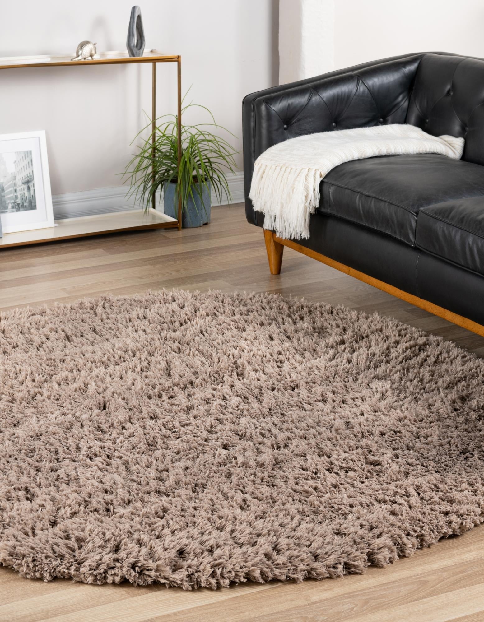 Eternal Plush Oasis Collection Area Rug -  Tranquility (Khaki)