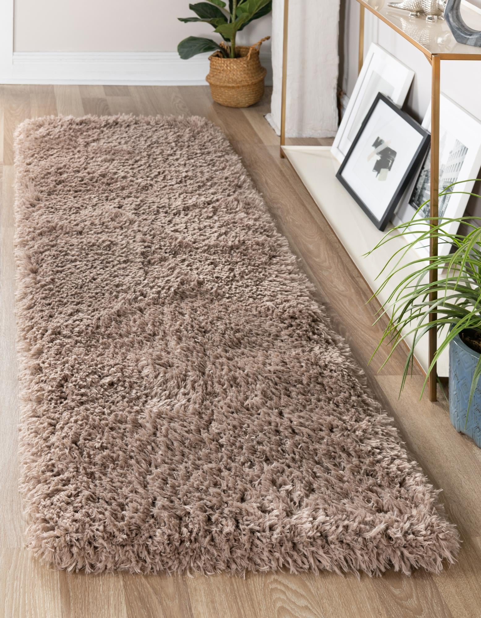 Eternal Plush Oasis Collection Area Rug -  Tranquility (Khaki)