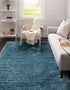 Eternal Plush Oasis Collection Area Rug -  Tranquility (Aegean Blue)