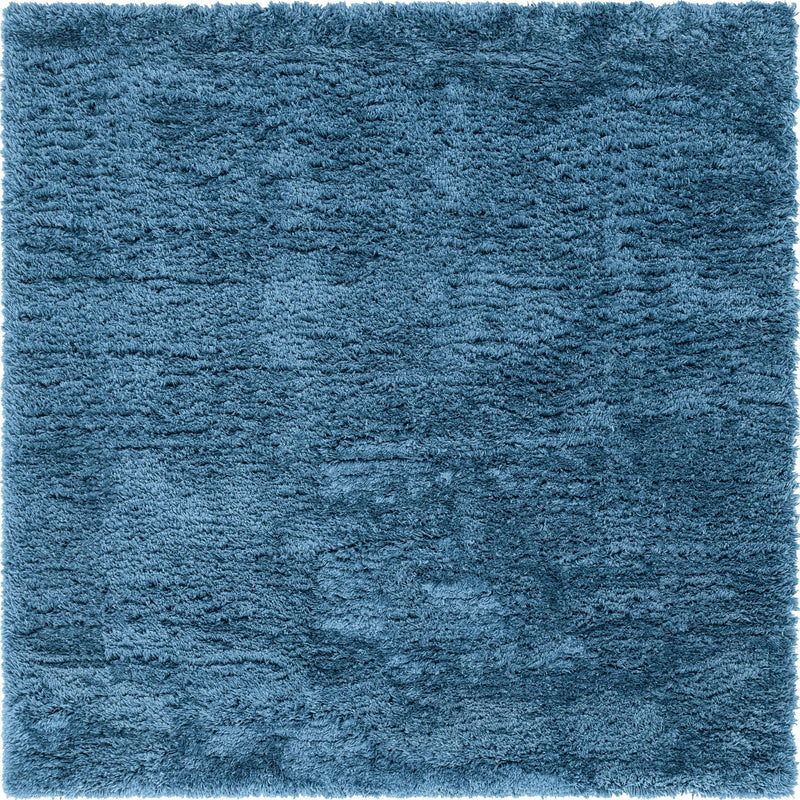 Eternal Plush Oasis Collection Area Rug -  Tranquility (Aegean Blue) Square Aegean Blue  lifestyle 17