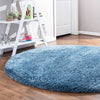 Eternal Plush Oasis Collection Area Rug -  Tranquility (Aegean Blue) Round Aegean Blue  lifestyle 22