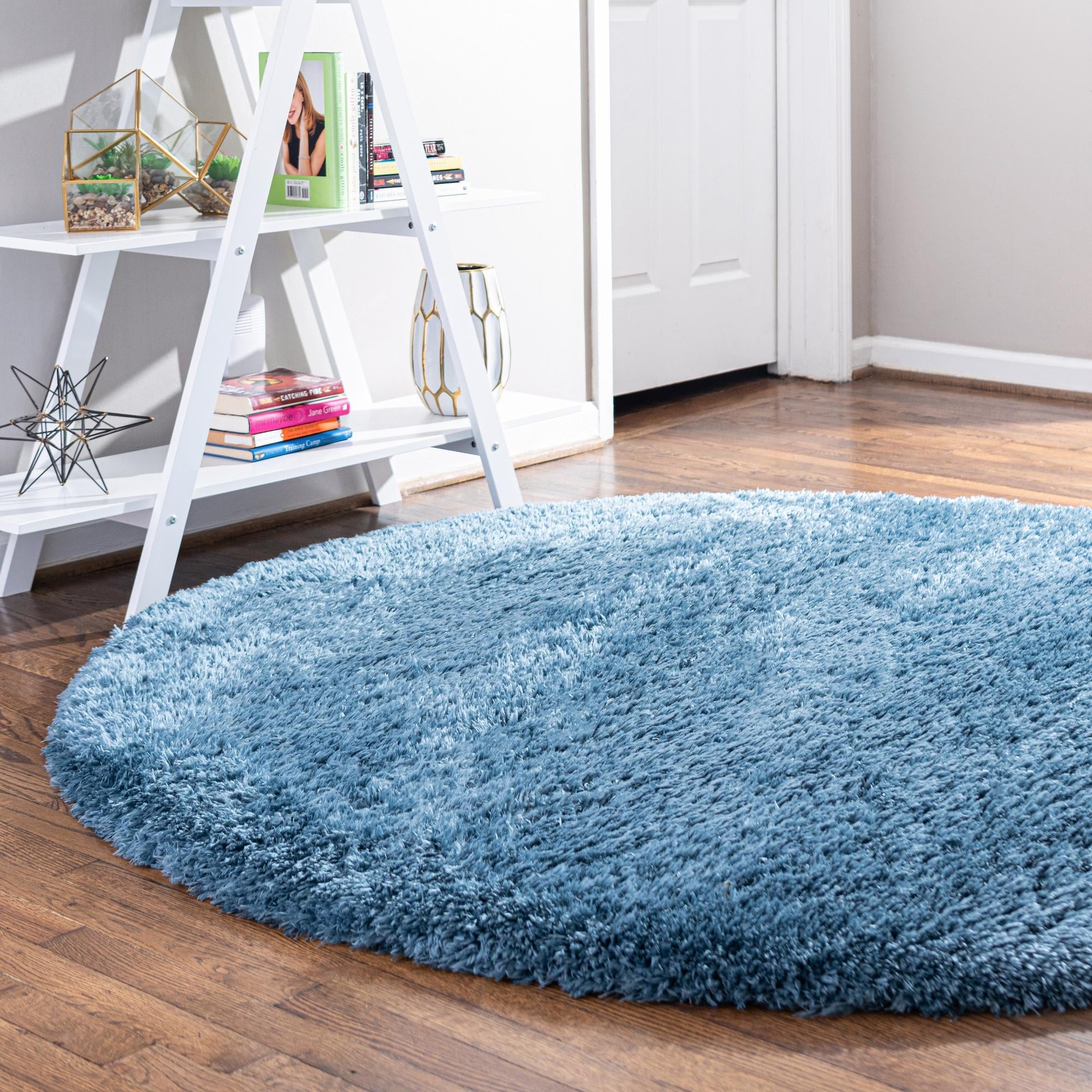 Eternal Plush Oasis Collection Area Rug -  Tranquility (Aegean Blue)