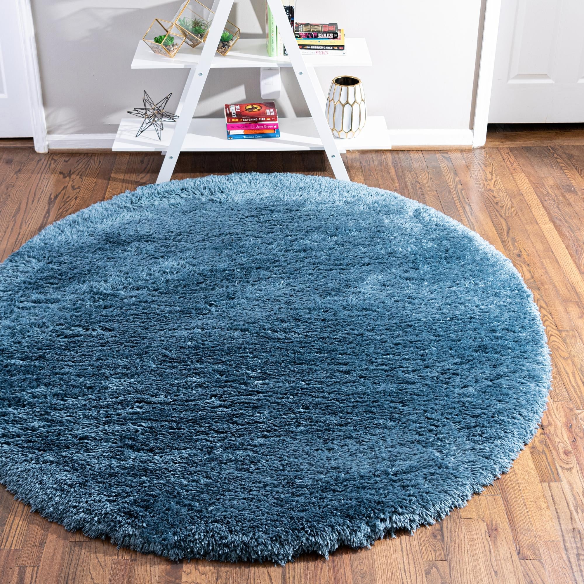 Eternal Plush Oasis Collection Area Rug -  Tranquility (Aegean Blue)