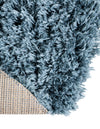 Eternal Plush Oasis Collection Area Rug -  Tranquility (Aegean Blue) Round Aegean Blue  lifestyle 47