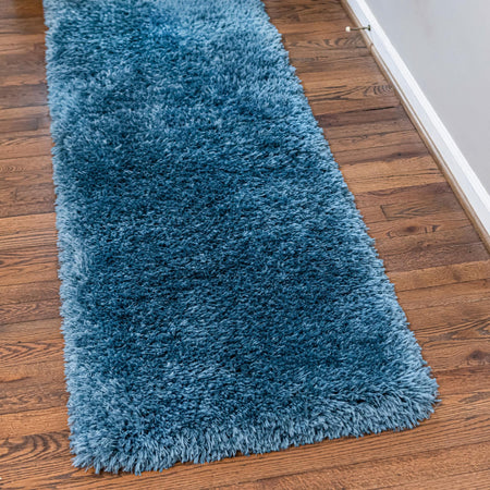 Eternal Plush Oasis Collection Area Rug -  Tranquility (Aegean Blue)