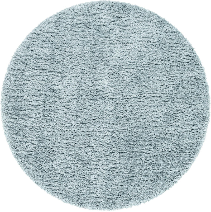 Eternal Plush Oasis Collection Area Rug -  Tranquility (Slate Blue) Round Slate Blue  lifestyle 3