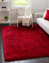 Eternal Plush Oasis Collection Area Rug -  Tranquility (Merlot)