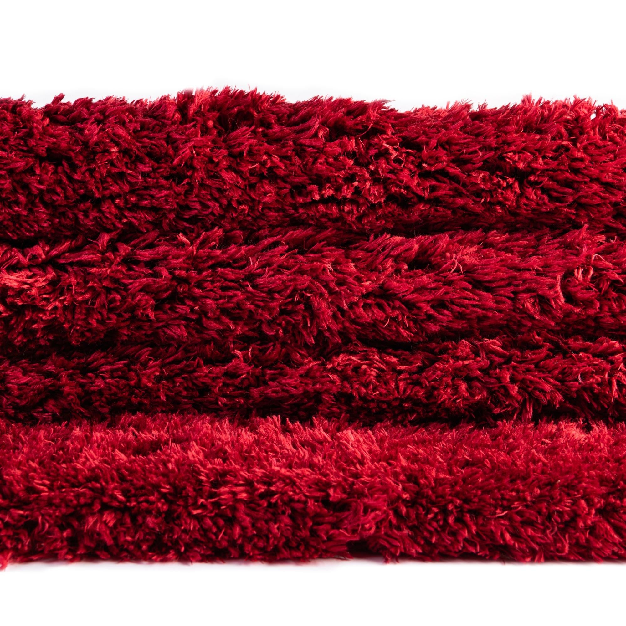 Eternal Plush Oasis Collection Area Rug -  Tranquility (Merlot)