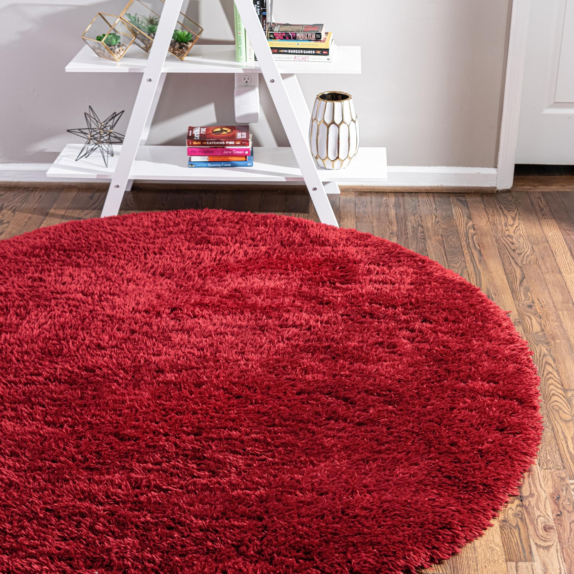 Eternal Plush Oasis Collection Area Rug -  Tranquility (Merlot)