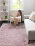 Eternal Plush Oasis Collection Area Rug -  Tranquility (Lavender)