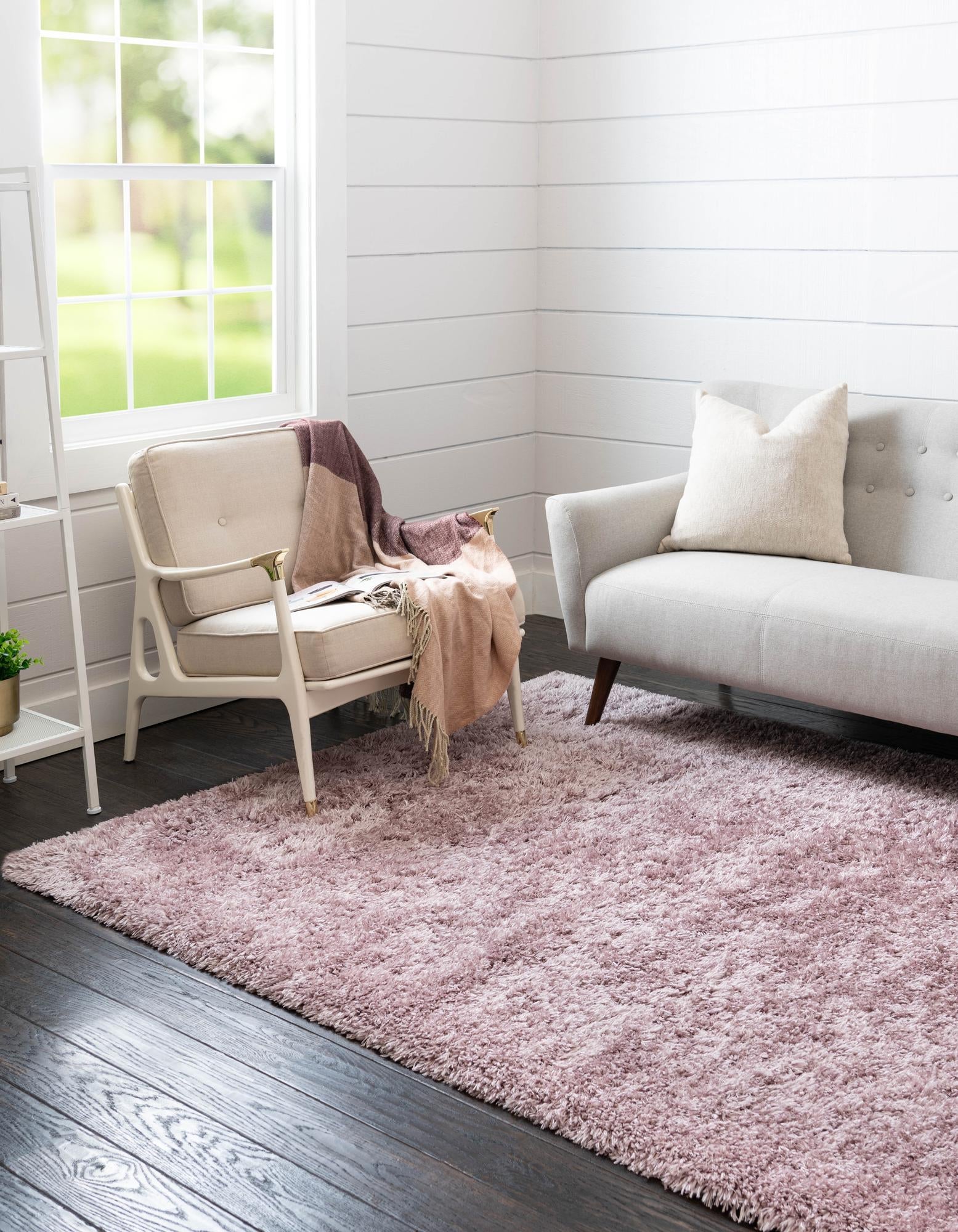 Eternal Plush Oasis Collection Area Rug -  Tranquility (Lavender)