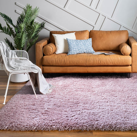 Eternal Plush Oasis Collection Area Rug -  Tranquility (Lavender)