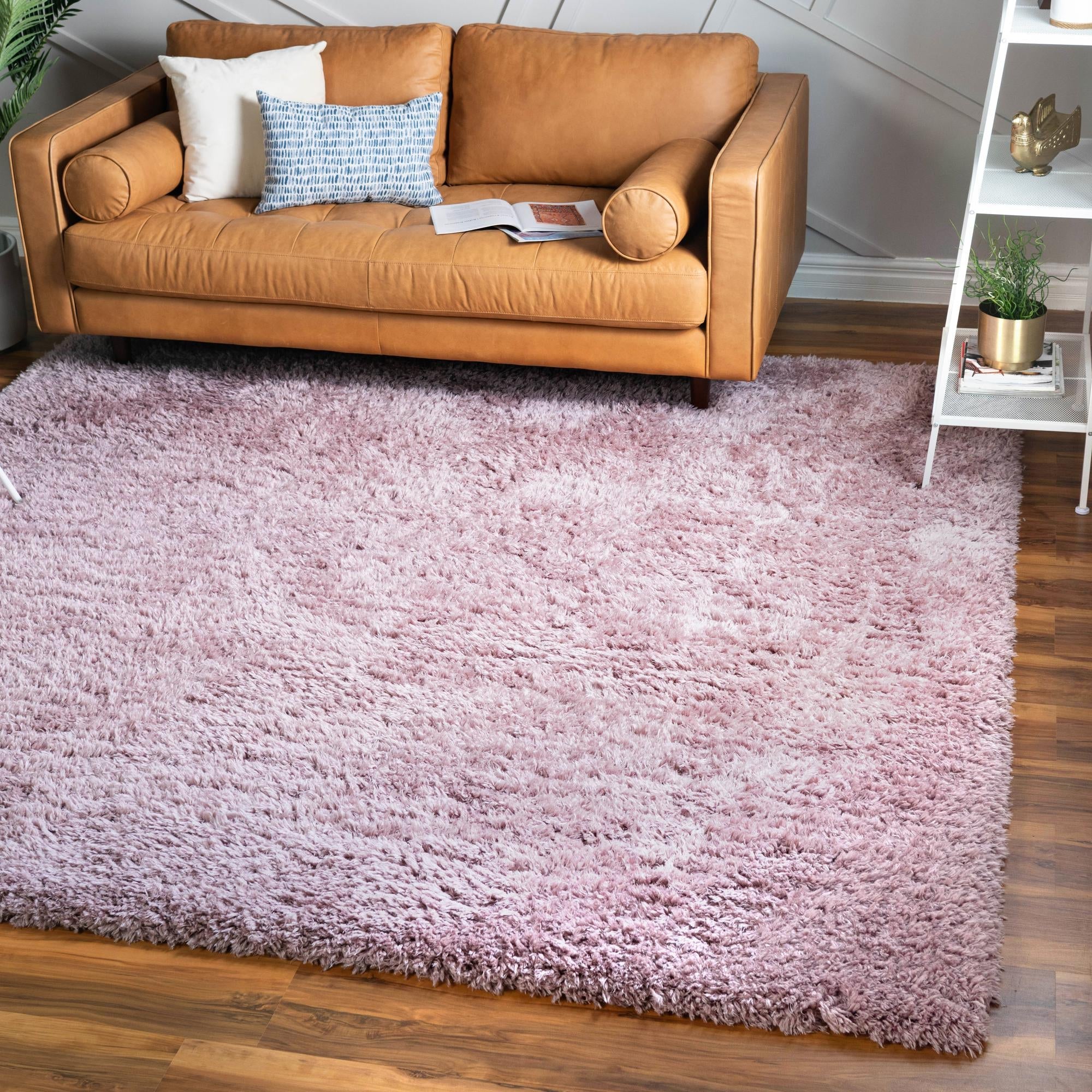 Eternal Plush Oasis Collection Area Rug -  Tranquility (Lavender)