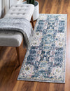 Savannah Elegance Collection Area Rug -  Azalea Runner Ivory  lifestyle 52