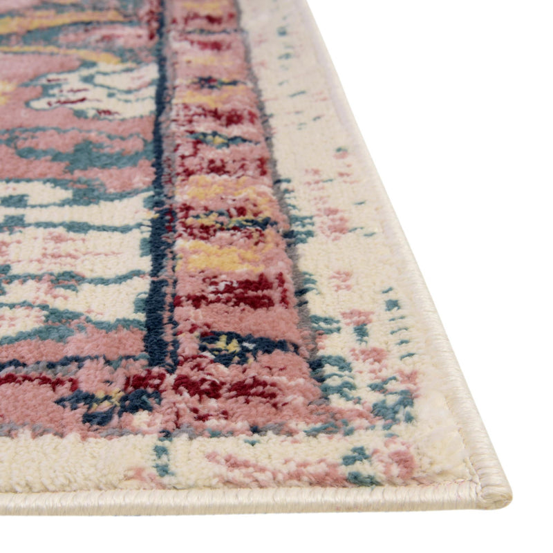 Savannah Elegance Collection Area Rug -  Azalea Rectangle Pink  lifestyle 12