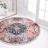 Savannah Elegance Collection Area Rug -  Azalea Round Pink  lifestyle 44