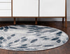 Savannah Elegance Collection Area Rug -  Riverfront Round Gray  lifestyle 30