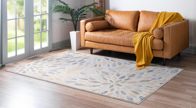 Savannah Elegance Collection Area Rug -  Riverfront Rectangle Yellow  lifestyle 7