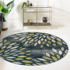 Savannah Elegance Collection Area Rug -  Riverfront Round Navy Blue  lifestyle 129