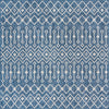 Garden Lattice Oasis Collection Area Rug -  Pergola (Blue) Square Blue Main