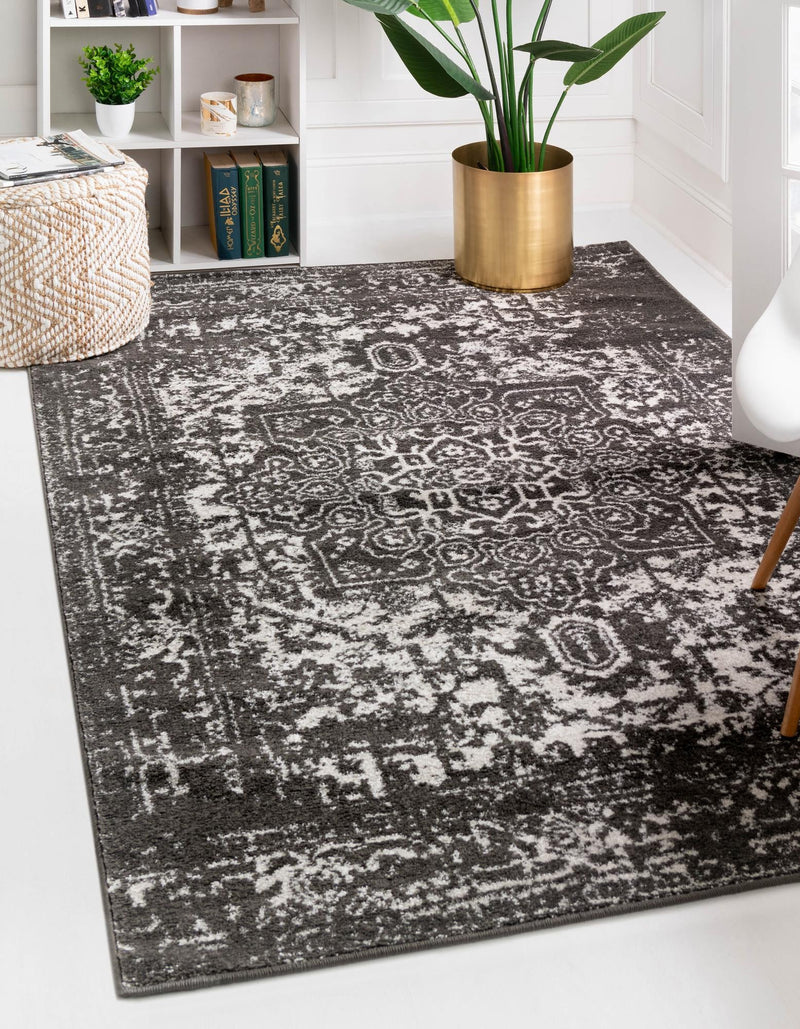 Georgetown Rugs Collection Area Rug - Dupont (Dark Gray) Rectangle Dark Gray  lifestyle 2