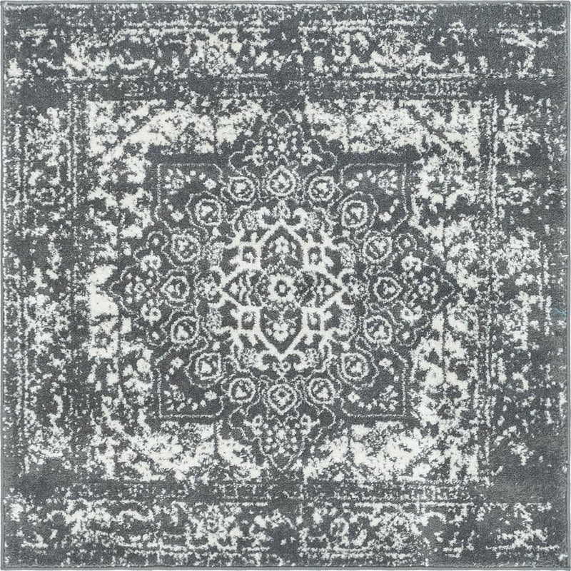 Georgetown Rugs Collection Area Rug - Dupont (Dark Gray) Square Dark Gray  lifestyle 12