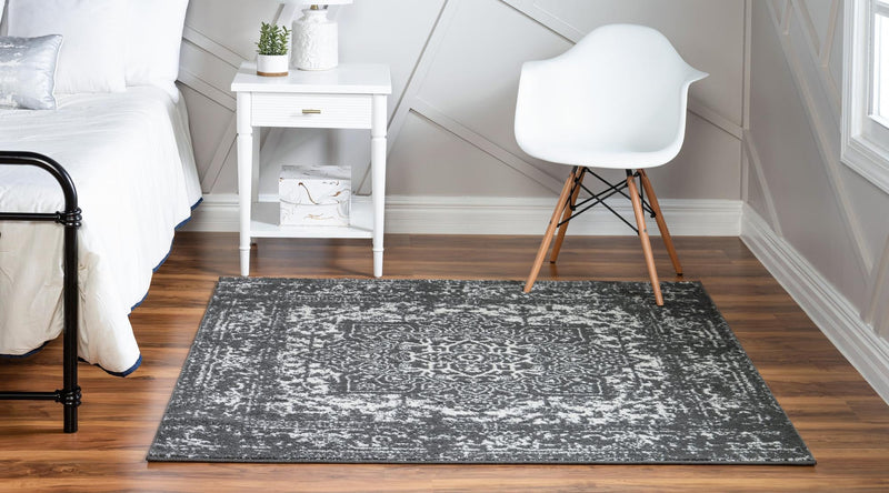 Georgetown Rugs Collection Area Rug - Dupont (Dark Gray) Square Dark Gray  lifestyle 27