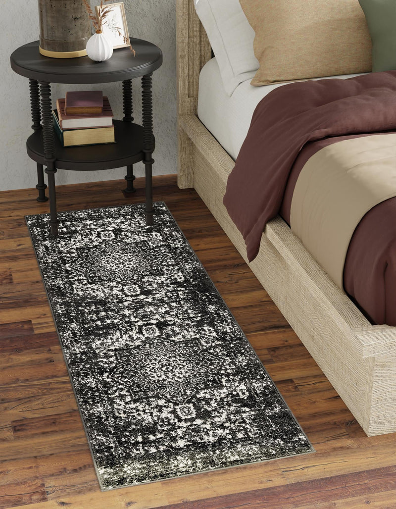 Georgetown Rugs Collection Area Rug - Dupont (Dark Gray) Runner Dark Gray  lifestyle 46